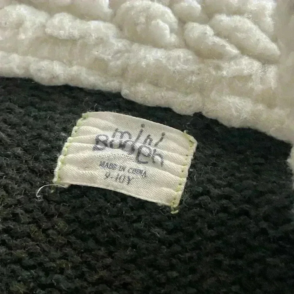 Mini Boden 1/4 Zip Mock Neck Sweater w/Fleece Size 9-10Y - Picture 3 of 3